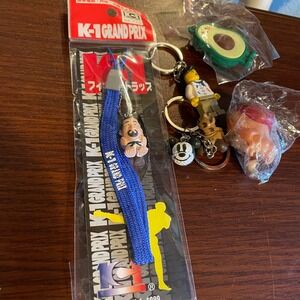 Keychains Lot Cartoon‎ Anime Character Lego K-1 Grand Prix Avocado doggie